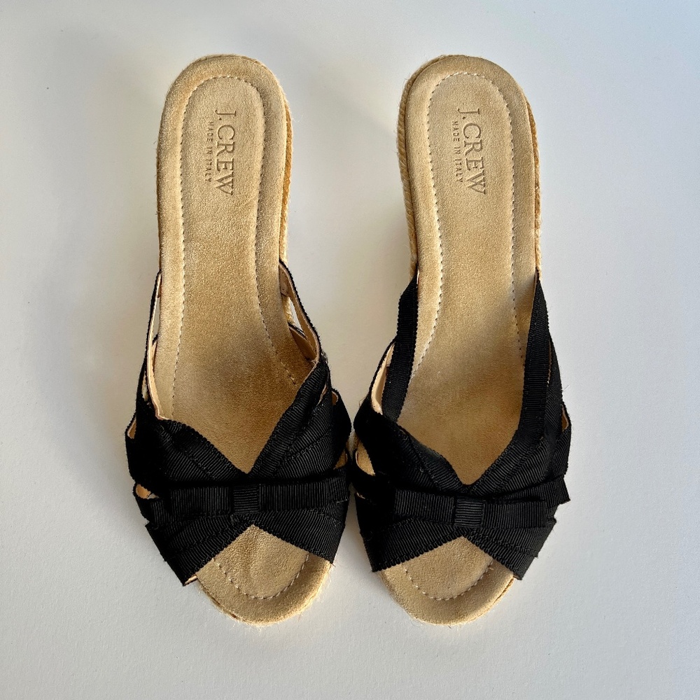 J.Crew Jillian Wedge Espadrille Sandals - Womens Size 7